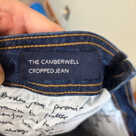 Boden The Camberwell cropped High Rise Wide Leg Jeans Size 14 - Picture 10 of 12